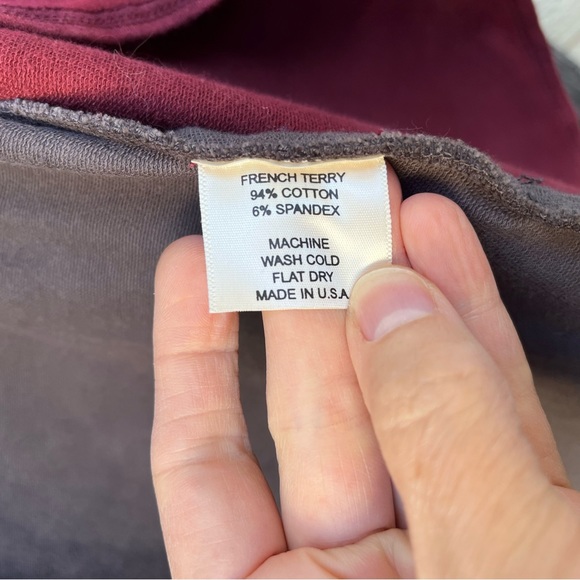 Testimony Los Angeles French Terry Tie Dye Ruched Sleeve Draped Cardigan Sz L - Picture 5 of 16